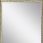 31" Silver Wood Accent Mirror - Image 3