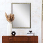 39" Silver Wood Accent Mirror - Image 4