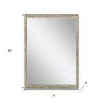 39" Silver Wood Accent Mirror - Image 6