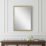 39" Silver Wood Accent Mirror