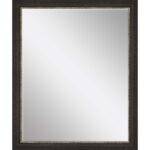 33" Dark Brown Framed Accent Mirror - Image 2