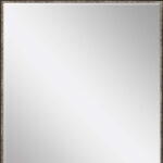 33" Dark Brown Framed Accent Mirror - Image 3