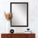 41" Dark Brown Accent Mirror - Image 4