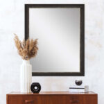 45" Dark Brown Accent Mirror - Image 5