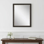 45" Dark Brown Accent Mirror