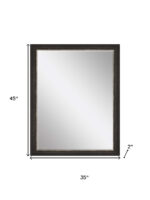 45" Dark Brown Accent Mirror - Image 7