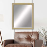 31" Silver Wood Accent Mirror - Image 4