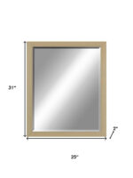 31" Silver Wood Accent Mirror - Image 7