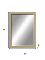 39" Silver Solid Wood Framed Accent Mirror - Image 7