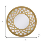 32" Gold Round Accent Mirror - Image 7
