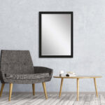 39" Black Framed Accent Mirror - Image 5