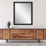 43" Black Framed Accent Mirror - Image 5