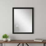 43" Black Framed Accent Mirror