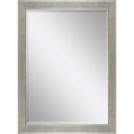 41" Silver Solid Wood Framed Accent Mirror - Image 2