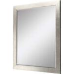 41" Silver Solid Wood Framed Accent Mirror - Image 3