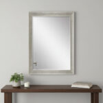 41" Silver Solid Wood Framed Accent Mirror