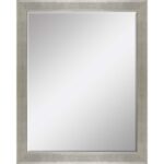 53" Silver Solid Wood Framed Accent Mirror - Image 2