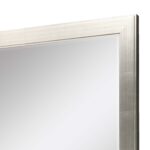 53" Silver Solid Wood Framed Accent Mirror - Image 4