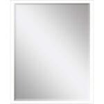 38" White Solid Wood Framed Accent Mirror - Image 2