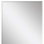 38" White Solid Wood Framed Accent Mirror - Image 4