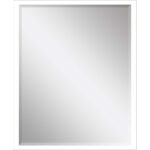 42" White Solid Wood Framed Accent Mirror - Image 2
