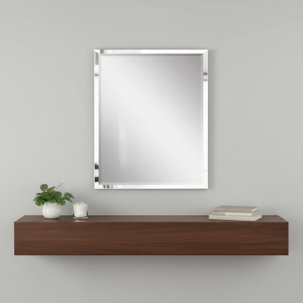 632818_4_wRhT8bsL.jpg 42" White Solid Wood Framed Accent Mirror - Image 1
