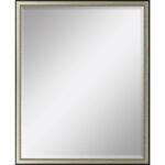 30" Silver Solid Wood Framed Accent Mirror - Image 3