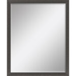 43" Dark Brown Solid Wood Framed Accent Mirror - Image 3