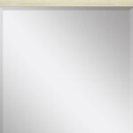 32" White Solid Wood Framed Accent Mirror - Image 5