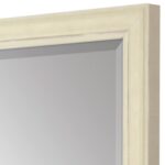 44" White Solid Wood Framed Accent Mirror - Image 5