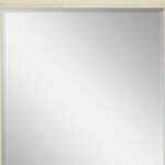 44" White Solid Wood Framed Accent Mirror - Image 4