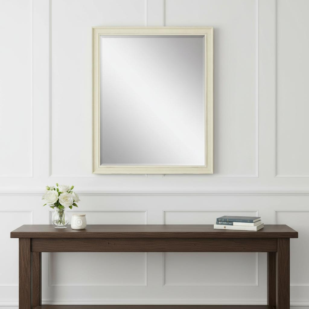 632833_7_GLT6GlNu.jpg 44" White Solid Wood Framed Accent Mirror - Image 1