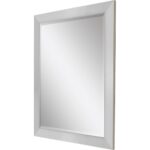 32" Silver Framed Accent Mirror - Image 3