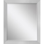 34" Silver Framed Accent Mirror - Image 2