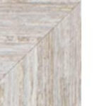 32" White Distressed Wood Framed Accent Mirror - Image 4