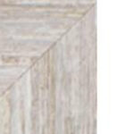 34" White Distressed Wood Framed Accent Mirror - Image 5