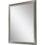 44" White Framed Accent Mirror - Image 2