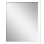 33" White Framed Accent Mirror - Image 2