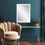 39" White Accent Mirror - Image 6