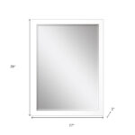 39" White Accent Mirror - Image 7