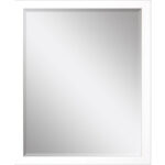 43" White Framed Accent Mirror - Image 2