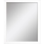 43" White Framed Accent Mirror - Image 3