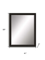 53" Dark Brown Accent Mirror - Image 6