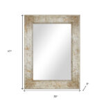 47" Silver Metal Accent Mirror - Image 6