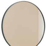 20" Black Metal Round Framed Bathroom Vanity Mirror - Image 4
