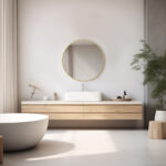 20" Gold Metal Round Framed Bathroom Vanity Mirror - Image 8