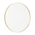 20" Gold Metal Round Framed Bathroom Vanity Mirror - Image 2