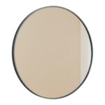 30" Black Metal Round Framed Bathroom Vanity Mirror - Image 2