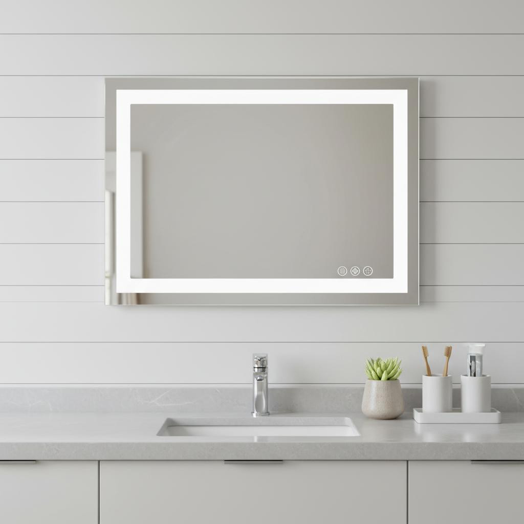 636261_2_cLPPUDrJ.jpg 24" Clear Lighted Frameless Bathroom Vanity Mirror - Image 1
