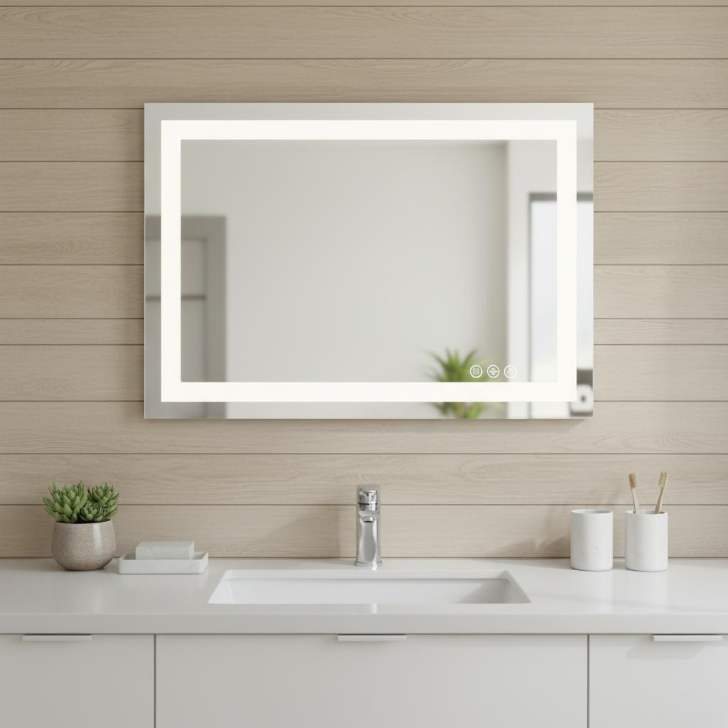 636262_4_J3IiyMuH.jpg 24" Clear Lighted Frameless Bathroom Vanity Mirror - Image 1